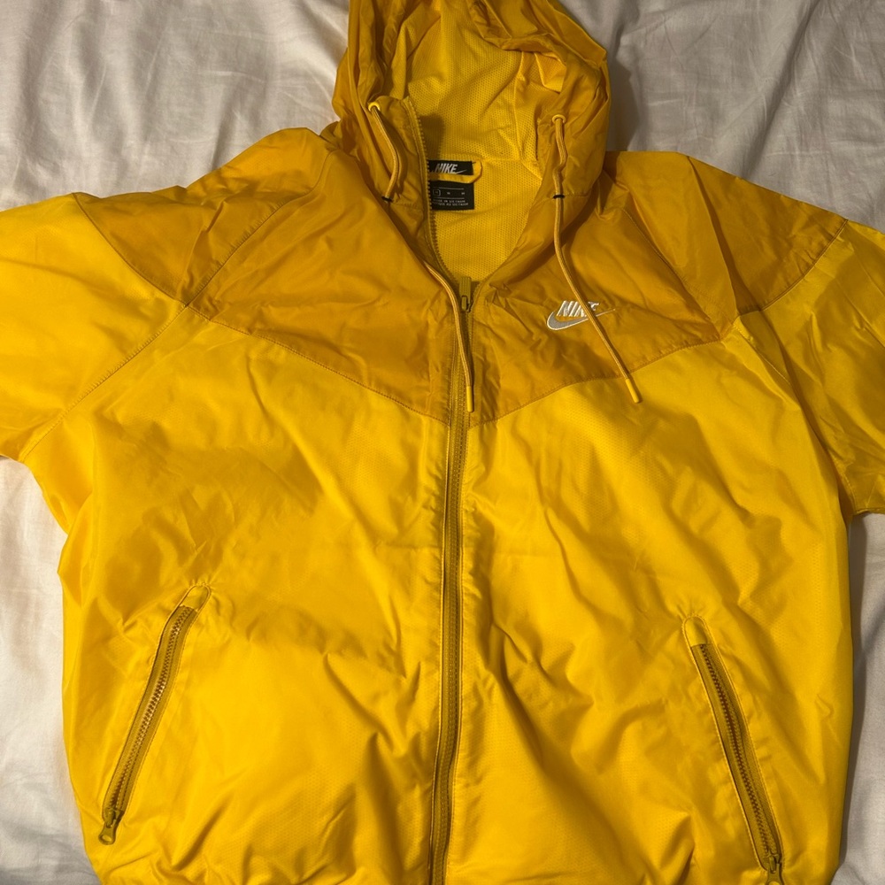 Nike Yellow Hooded Jacket